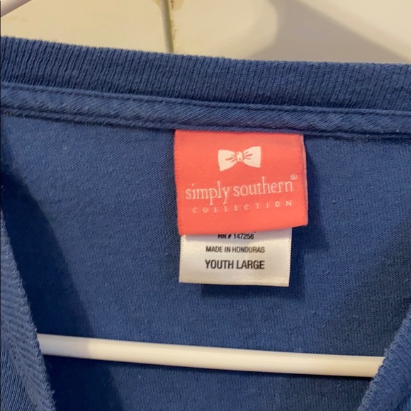 Blue simply southern longsleeve T-shirt - Picture 4 of 5